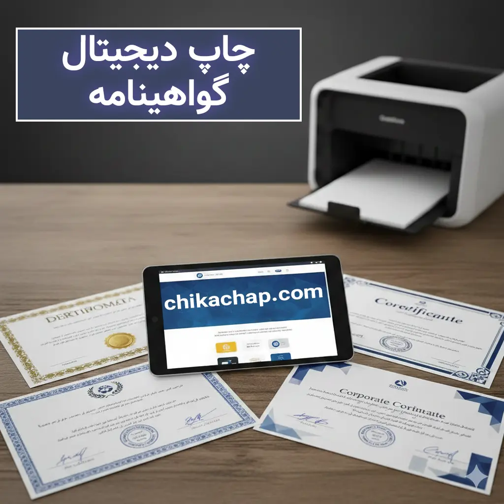 چاپ گواهینامه حرفه&zwnj;ای | طراحی و چاپ گواهینامه آموزشی، رسمی و فوری